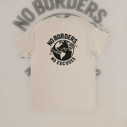 No Borders No Excuses Tee – Global Edition product image 5 – Defiant Ones Clothing