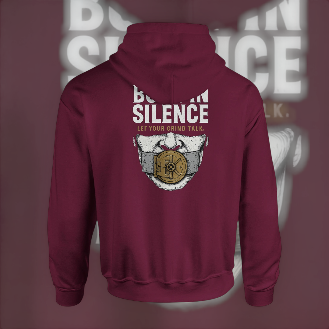 Built In Silence Hoodie – Graphic Edition Hoodie product image 5 – Defiant Ones Clothing