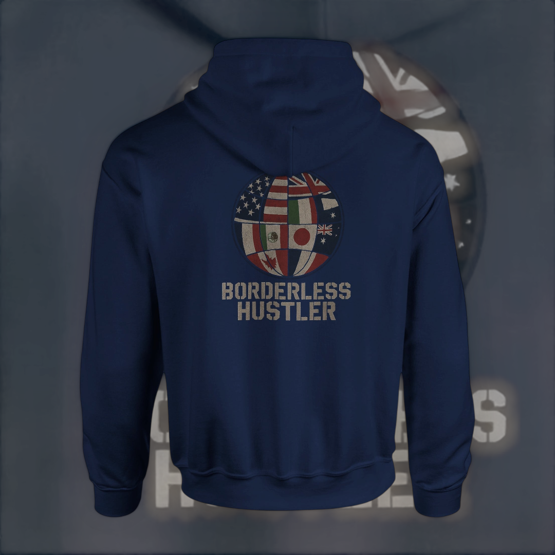 Borderless Hustler Hoodie – Global Edition Hoodie product image 5 – Defiant Ones Clothing