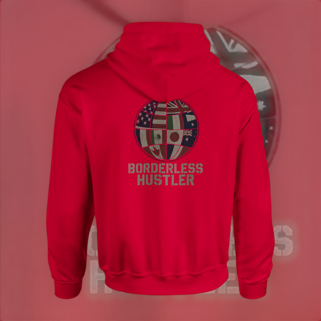 Borderless Hustler Hoodie – Global Edition Hoodie product image 6 – Defiant Ones Clothing