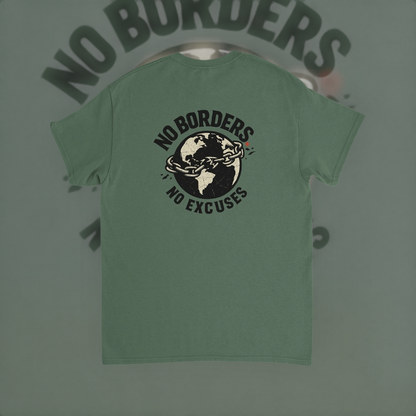 No Borders No Excuses Tee – Global Edition product image 6 – Defiant Ones Clothing
